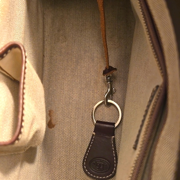 Dooney and Bourke Monogram Satchel Handbag - Picture 4 of 6